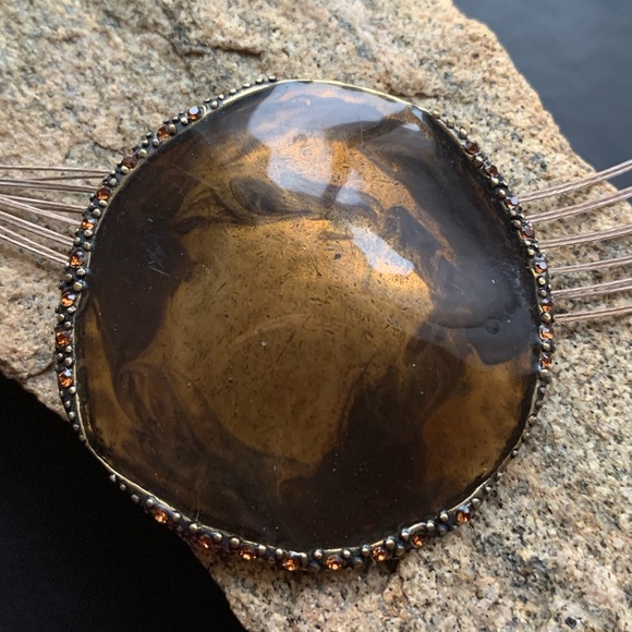 Chico’s Golden Copper Tone Metal Necklace Necklace - Picture 4 of 12